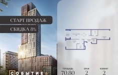 Продам 2 комнатную квартиру 70 м2 картинка из объявления