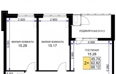 Продам 2 комнатную квартиру 64 м2 в объявлении 7 фото Продам 2 комнатную квартиру 64 м2 картинка из объявления