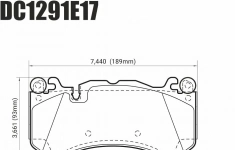 Колодки тормозные DC1291E17 DC Brakes RT.2 перед AUDI RS6 MK3 4F; RS7 4GA, AMG GL 63 картинка из объявления