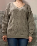 Шикарный пуловер в стиле оверсайз - ручная работа картинка из объявления