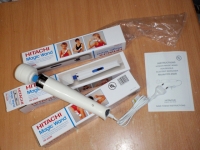 Вибромассажер Hitachi Magic Wand hv-250R massager 110-250V 60Hz картинка из объявления