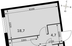 Продам 1 комнатную квартиру 38.1 м2 картинка из объявления
