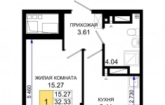 Продам 1 комнатную квартиру 33 м2 картинка из объявления