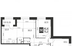 Продам 3 комнатную квартиру 71.2 м2 картинка из объявления