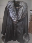Продам: кожаное полу пальто c чернобуркой картинка из объявления