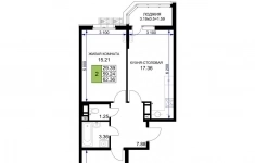 Продам 2 комнатную квартиру 62.36 м2 в объявлении 10 фото Продам 2 комнатную квартиру 62.36 м2 картинка из объявления