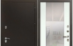 Терморазрыв Лекс Сибирь 3К цвет №61 Белый с зеркалом входная стальная дверь в частный дом картинка из объявления