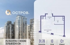 Продам 1 комнатную квартиру 31.7 м2 картинка из объявления