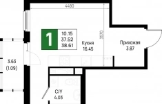 Продам 1 комнатную квартиру 38 м2 в объявлении 10 фото Продам 1 комнатную квартиру 38 м2 картинка из объявления