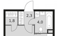 Продам 1 комнатную квартиру 29 м2 в объявлении 10 фото Продам 1 комнатную квартиру 29 м2 картинка из объявления