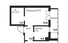 Продам 1 комнатную квартиру 52 м2 картинка из объявления