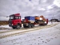 Перевозки тяжеловесного оборудования, техники картинка из объявления