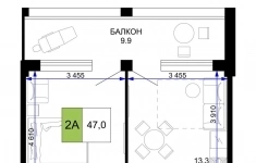 Продам 2 комнатную квартиру 47 м2 в объявлении 10 фото Продам 2 комнатную квартиру 47 м2 картинка из объявления