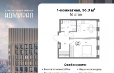 Продам 1 комнатную квартиру 36 м2 картинка из объявления