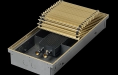 Внутрипольные конвекторы Golfstream (B=240 мм. Н=110 мм.) Тип подключения Длина конвектора 2400 деревянная (орех, мербау) картинка из объявления