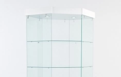 Витрина стеклянная quot;истраquot; угловая №117 шестигранная (без дверки, задние стенки - стекло), Белый картинка из объявления