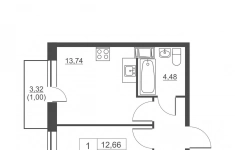 Продам 1 комнатную квартиру 36.8 м2 в объявлении 6 фото Продам 1 комнатную квартиру 36.8 м2 картинка из объявления