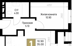 Продам 1 комнатную квартиру 36.3 м2 в объявлении 6 фото Продам 1 комнатную квартиру 36.3 м2 картинка из объявления