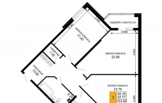 Продам 3 комнатную квартиру 104.25 м2 картинка из объявления