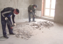 Демонтаж бетонной стяжки пола Воронеж и снос бетонной стяжки в картинка из объявления