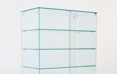Витрина стеклянная quot;истраquot; островная №324 (с дверками, фасад - стекло), Дуб Сонома картинка из объявления