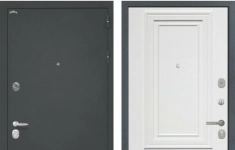 Двери Интекрон производства г. Йошкар-Ола Входная металлическая дверь Интекрон Колизей Сан Ремо 1 (Черный шелк / RAL 9003) картинка из объявления