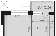 Продам 1 комнатную квартиру 37.8 м2 картинка из объявления