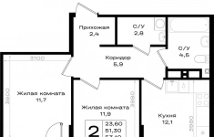 Продам 1 комнатную квартиру 37.8 м2 в объявлении 7 фото Продам 1 комнатную квартиру 37.8 м2 картинка из объявления