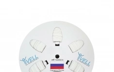 Профиль ПВХ овальный Vell WL-040 для маркировки проводов, Ø 4,0 мм, 200 метров, белый, премиум материал (самозатухающий)... картинка из объявления