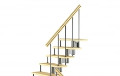 Модульная лестница Комфорт поворот на 180гр. h=2700-2820мм картинка из объявления