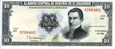 Банкнота 10 колон, Сальвадор картинка из объявления