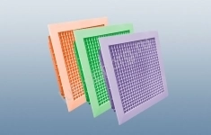 Сотовая алюминиевая решетка СВР-А-Р (цветная) с клапаном расхода воздуха 700 * 2900 (Ш * В) картинка из объявления