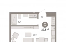 Продам 1 комнатную квартиру 32 м2 картинка из объявления