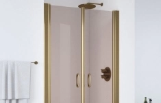 Душевая дверь в нишу Vegas Glass E2P 0080 05 05 профиль бронза, стекло бронза картинка из объявления