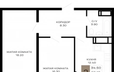 Продам 2 комнатную квартиру 62 м2 картинка из объявления