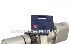Цилиндр Mul-t-Lock Interactive+ ключ-вертушка (размер 31x70 мм) - Никель, Шестеренка (5 ключей) картинка из объявления