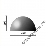 Бетонная полусфера d400хh200 мм картинка из объявления