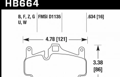 Колодки тормозные HB664F.634 HAWK HPS Porsche 911 (997), Boxster 2008-2011; Cayman 2005-2012 картинка из объявления