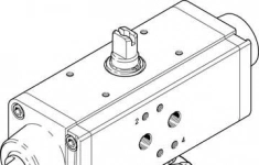 Шаровой кран с приводом Festo VZBA-1/4quot;-WW-63-T-22-F0304-V4V4T-PS15-R-90-4-C PN63 DN8 картинка из объявления