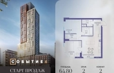 Продам 2 комнатную квартиру 64.8 м2 в объявлении 10 фото Продам 2 комнатную квартиру 64.8 м2 картинка из объявления