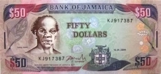 Банкнота 50 долларов, Ямайка картинка из объявления