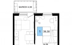 Продам 2 комнатную квартиру 39.3 м2 в объявлении 10 фото Продам 2 комнатную квартиру 39.3 м2 картинка из объявления