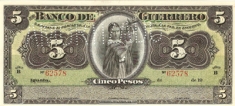 Банкнота революционной Мексики