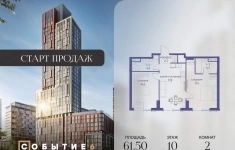 Продам 2 комнатную квартиру 61 м2 в объявлении 10 фото Продам 2 комнатную квартиру 61 м2 картинка из объявления