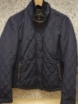 Куртка женская Massimo Dutti, синяя, два кармана на молнии, отделка кожей. Размер 44. картинка из объявления