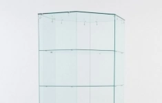 Витрина стеклянная quot;истраquot; угловая №118 шестигранная (без дверки, задние стенки - стекло), Черный картинка из объявления