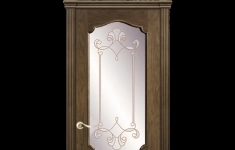 Межкомнатная дверь La Porte серия Classic модель 300.4 дуб миндаль с витражом Фраш картинка из объявления