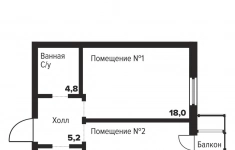 Продам 1 комнатную квартиру 45 м2 картинка из объявления