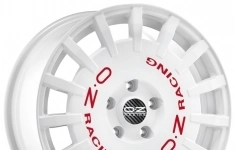 Колесный диск OZ Racing Rally Racing 7x17/5x100 D68 ET35 Race White + Red Lettering картинка из объявления