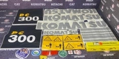 Набор наклеек для экскаватора Komatsu PC300-7 картинка из объявления